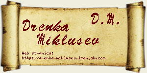 Drenka Miklušev vizit kartica
